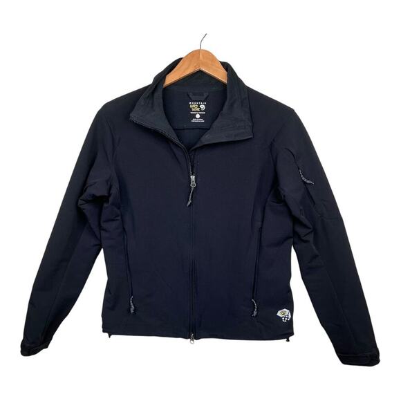 Mountain Hardwear Soft Shell Black Fleece Lined 1/4 Zip Pullover Women’s Small - Picture 1 of 6